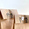 Redbug rubber stamp - Card soldiers set