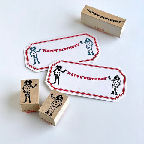 Redbug rubber stamp - Card soldiers set